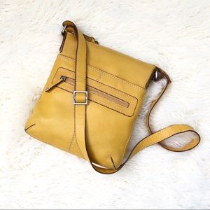 Fossil Yellow Crossbody Bag